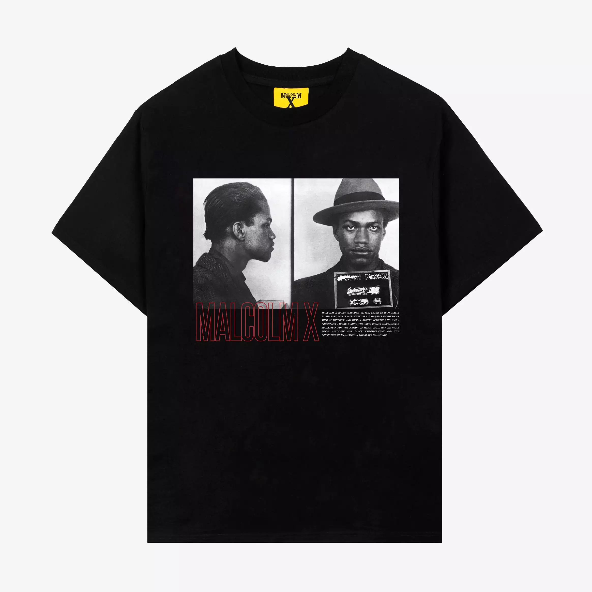 SP x Malcom X Arrested Mens Short Sleeve Shirt (Black/White)