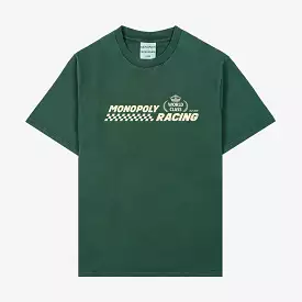 SP x Monopoly Racecar Mens Short Sleeve Shirt (Green/Cream)