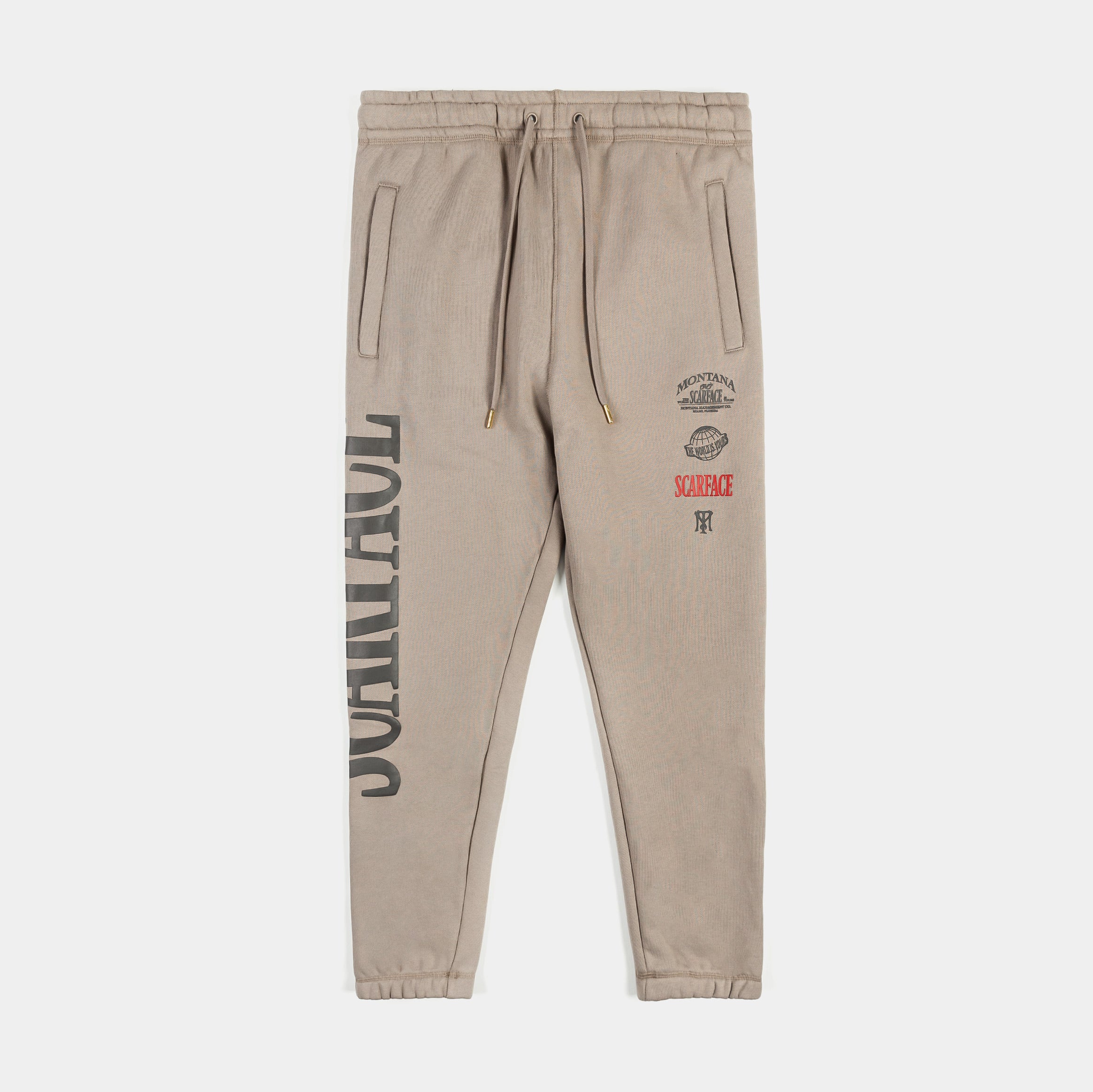 SP x Scarface Logo Joggers Mens Pants (Taupe)