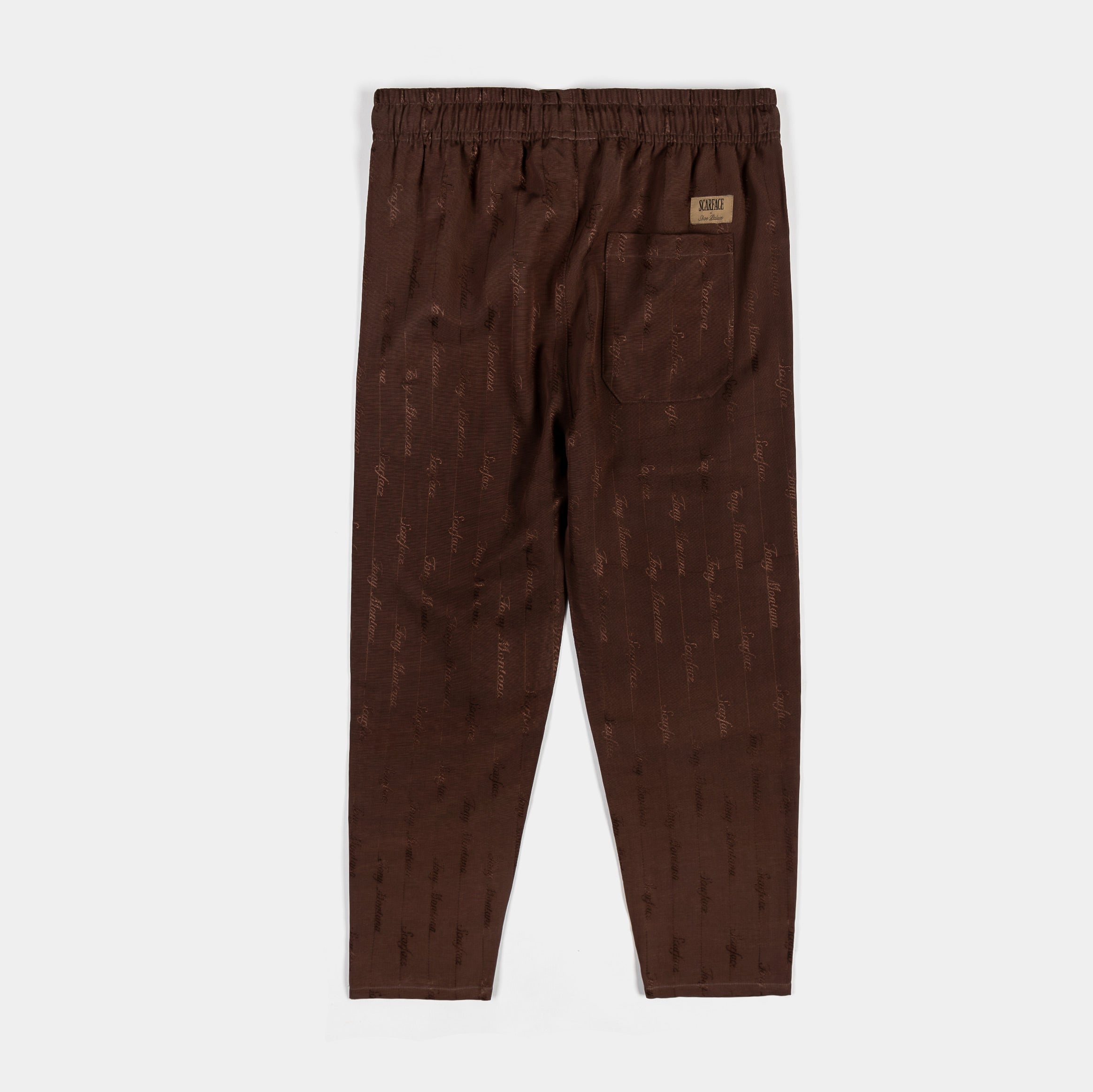 SP x Scarface Woven Logo Mens Pants (Brown)