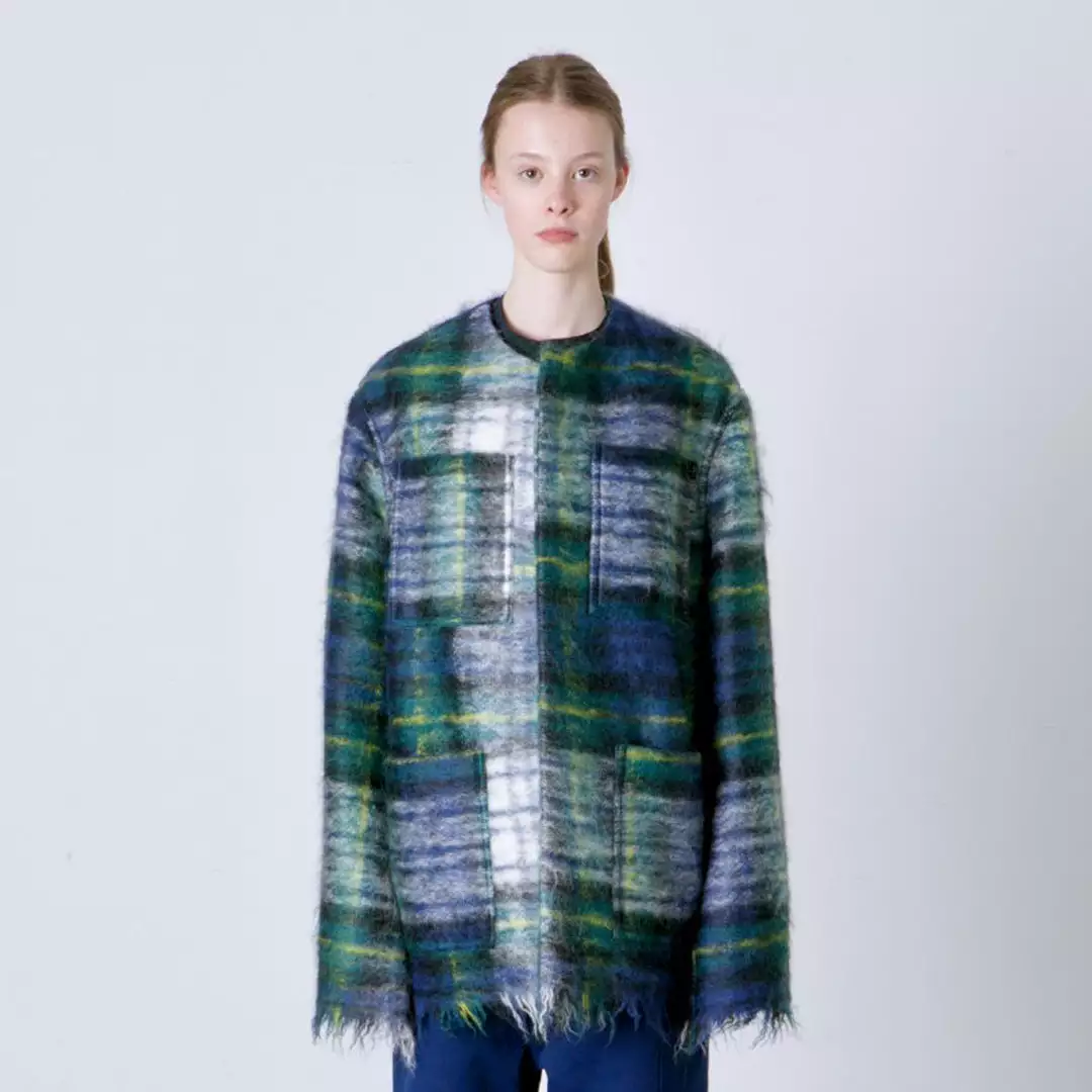 TARTAN GREEN COAT