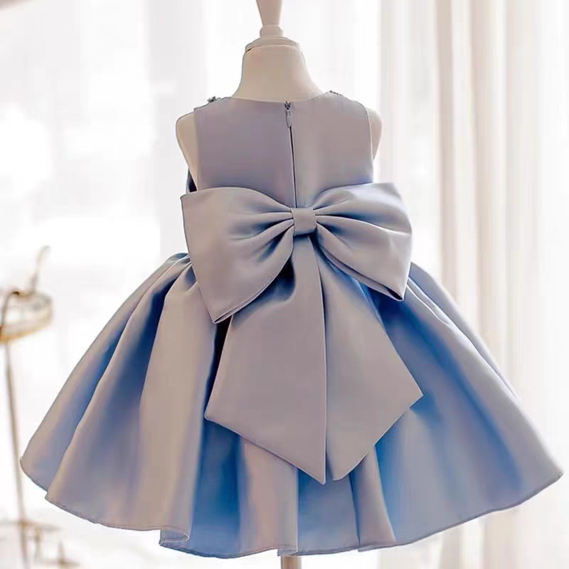 The Lara Blue Flower Girl Dress