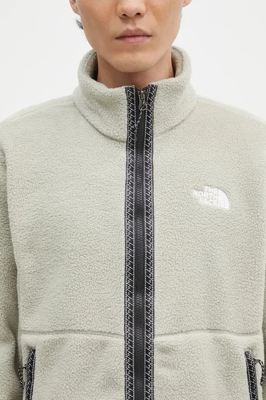 The North Face fleece sweatshirt Fleeski Fz Jacket gray color with an application NF0A88XQ1I41