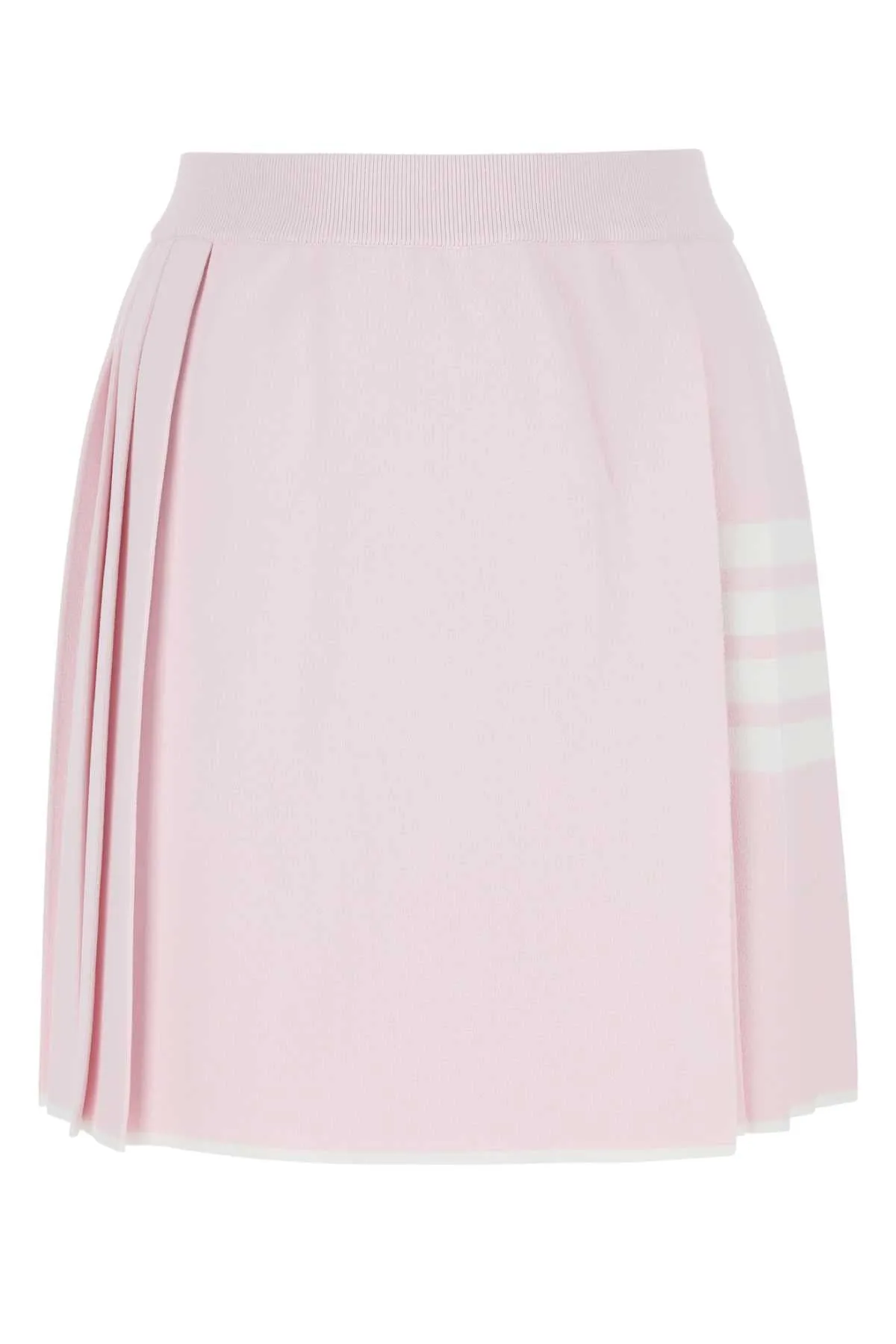 Thom Browne Pastel Pink Viscose Blend Mini Skirt