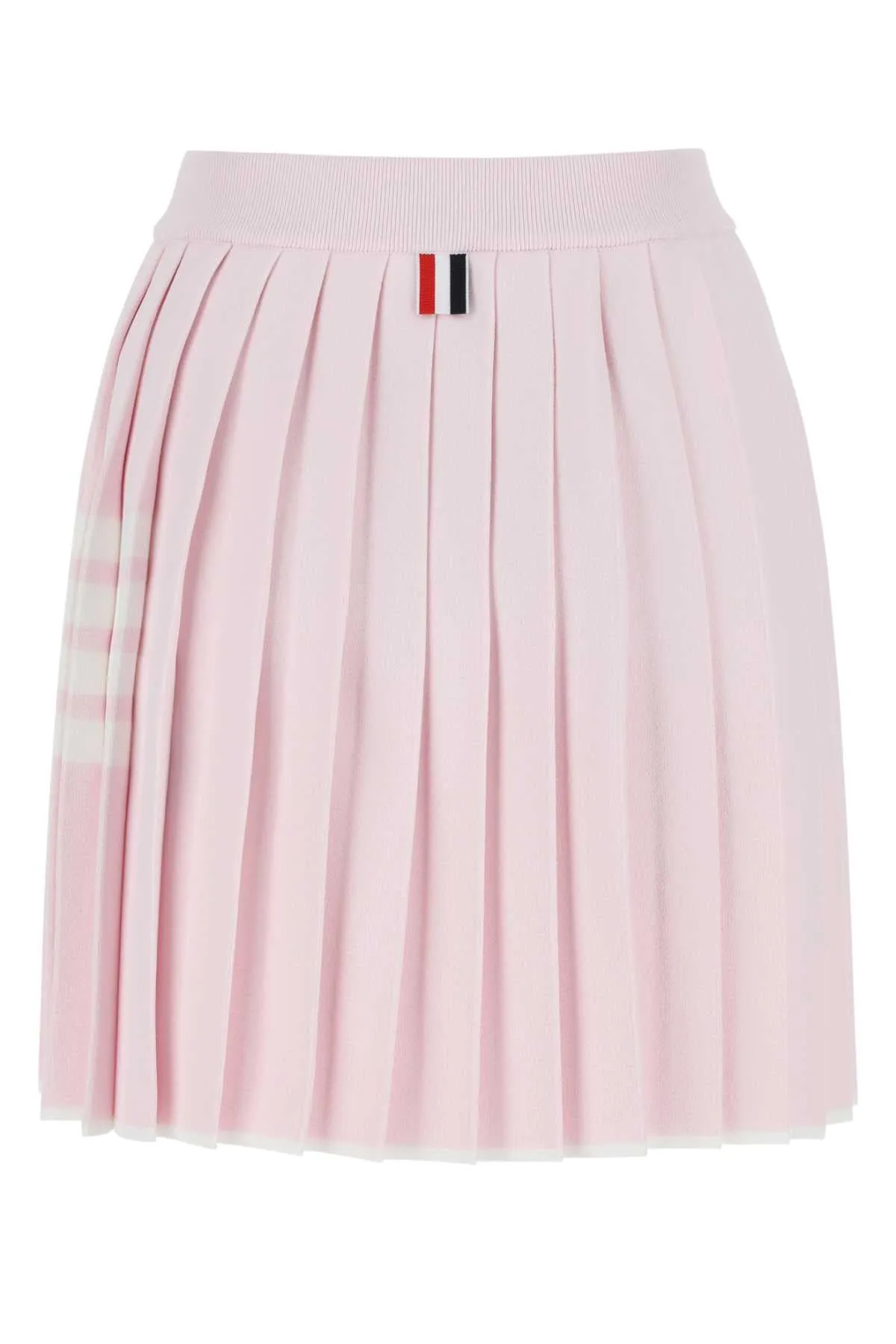 Thom Browne Pastel Pink Viscose Blend Mini Skirt