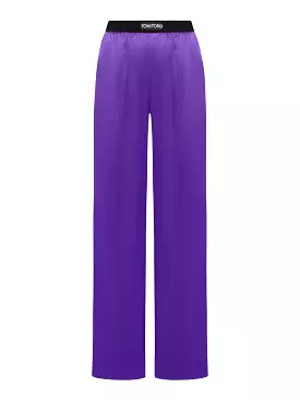 Tom ford women`s silk satin pyjama pants