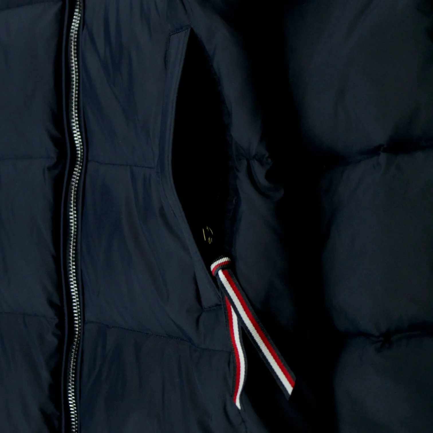 Tommy Hilfiger Navy Puffer Coat