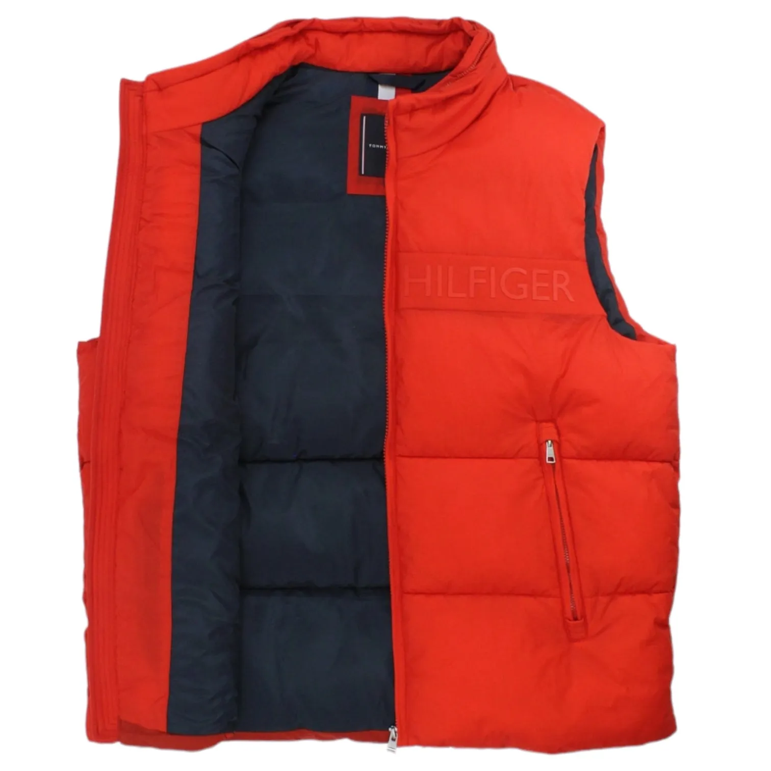 Tommy Hilfiger Red Puffer Gilet