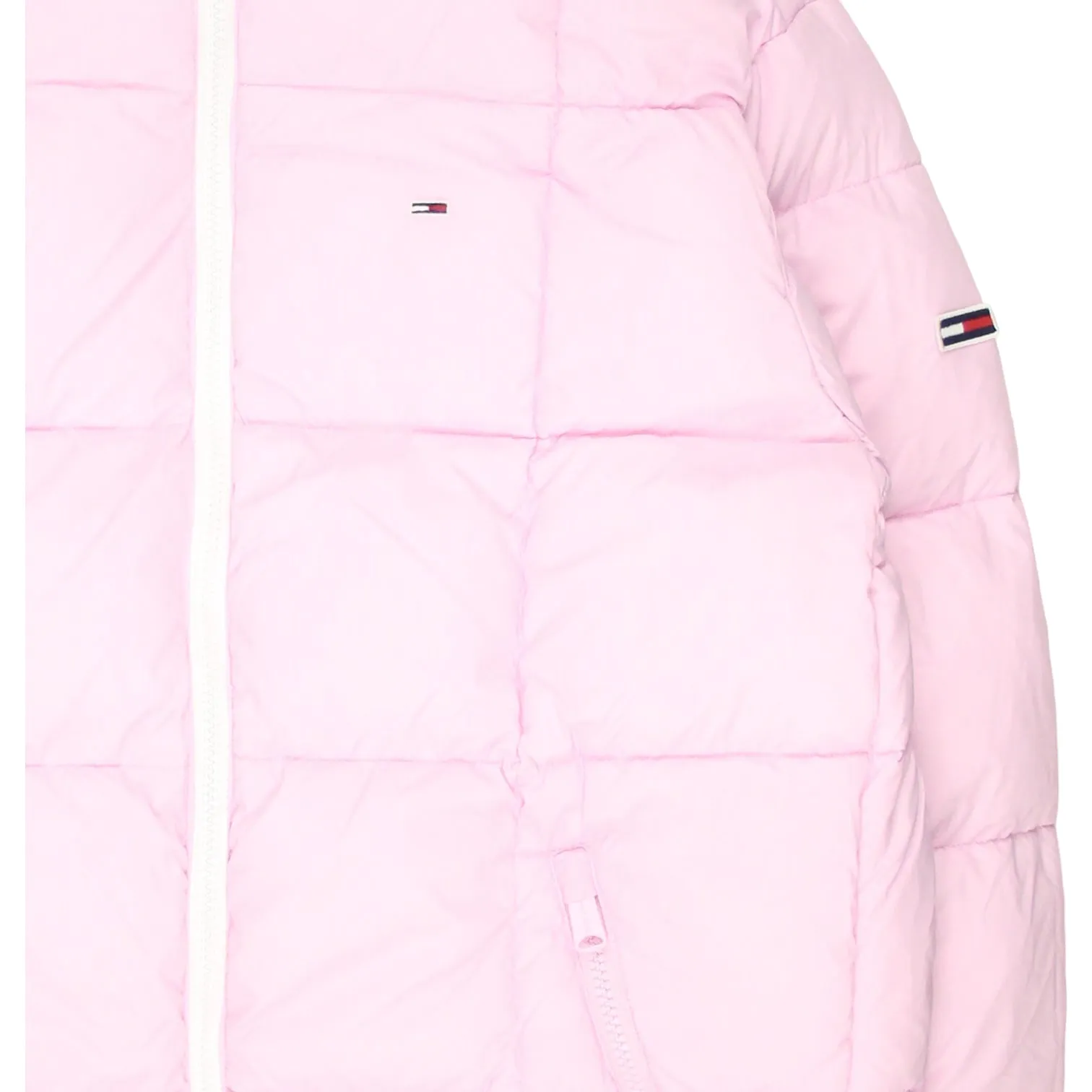 Tommy Jeans Cream/Pink Reversible Puffer Jacket