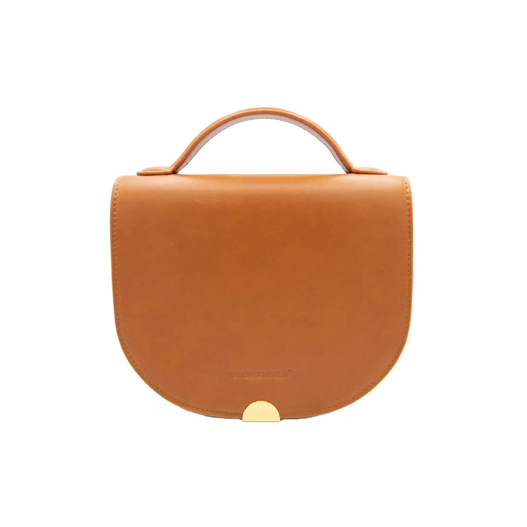 TOP HANDLE CROSSBODY- Cognac