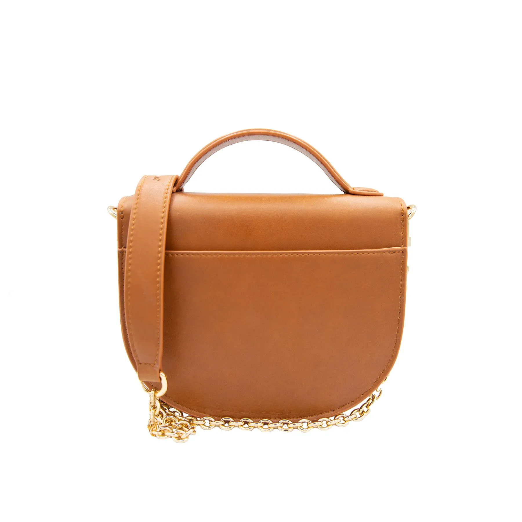 TOP HANDLE CROSSBODY- Cognac