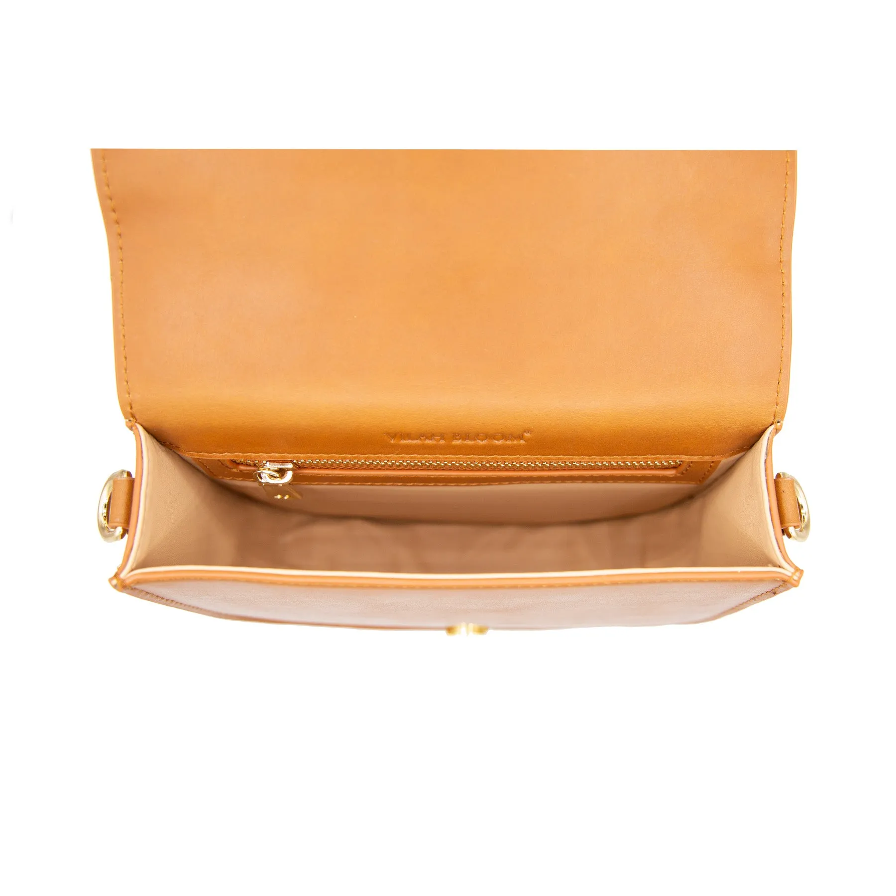 TOP HANDLE CROSSBODY- Cognac