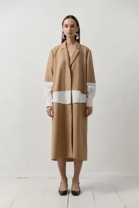 trench coat - camel