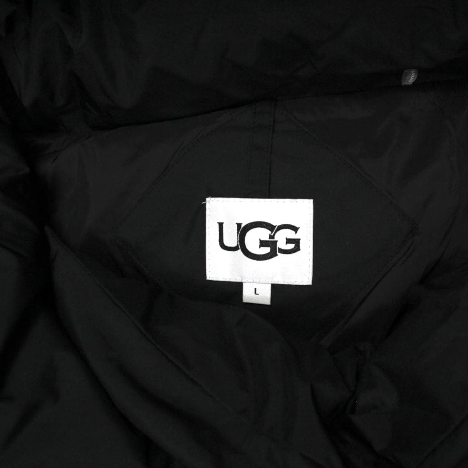 UGG Black Long Puffer Coat