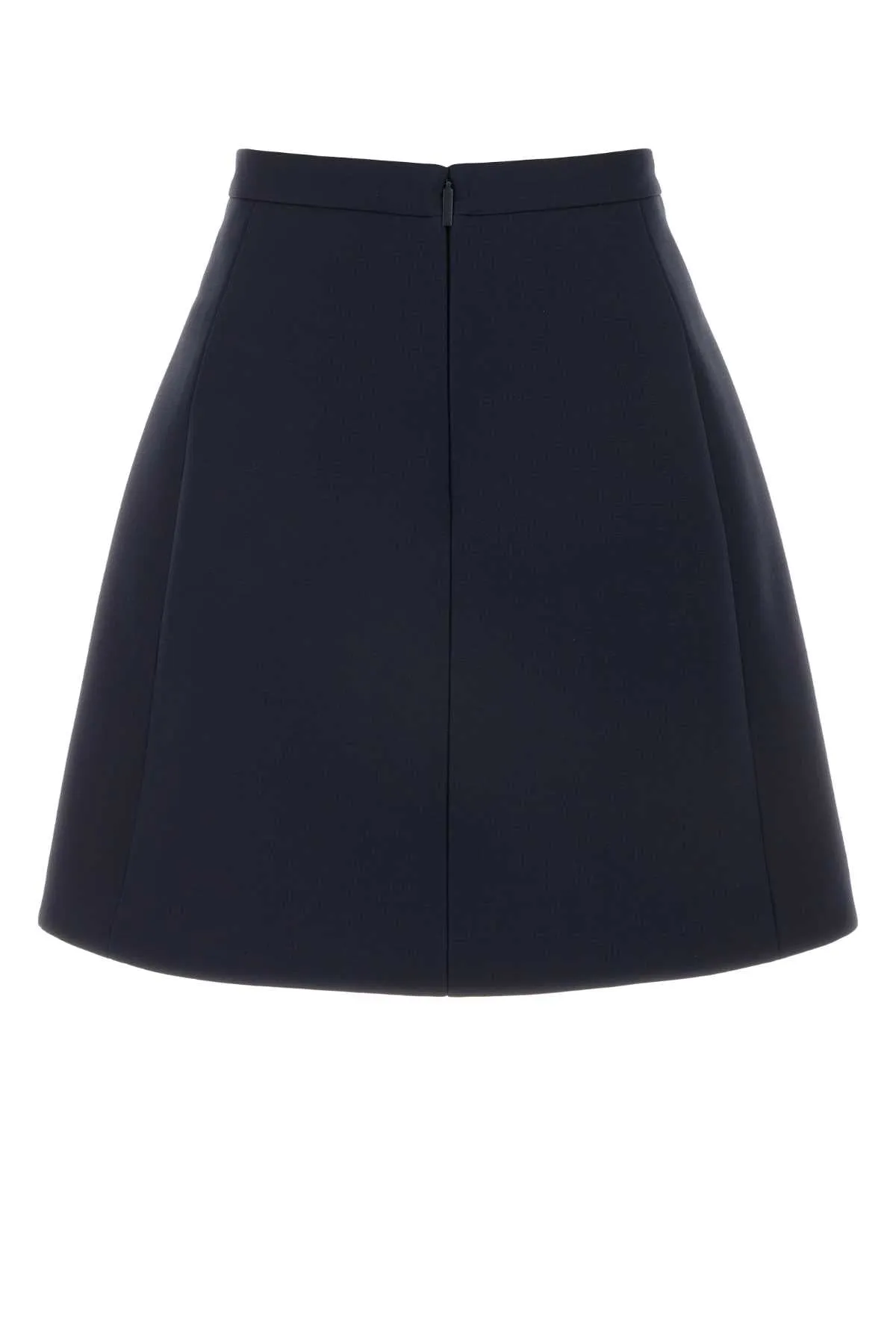 Valentino Garavani Midnight Blue Wool Skirt