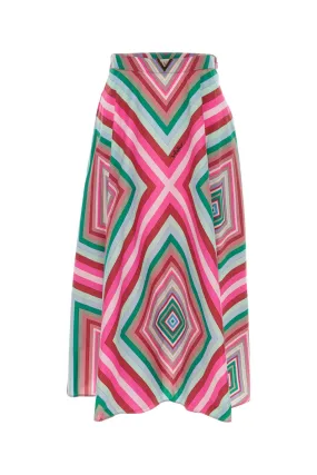 Valentino Garavani Printed Cotton Skirt