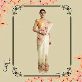 Vastra Villa Launched Kashish Linen Border Fancy Designer Sarees