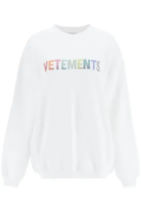 Vetements Logo Embellished Crewneck Sweatshirt