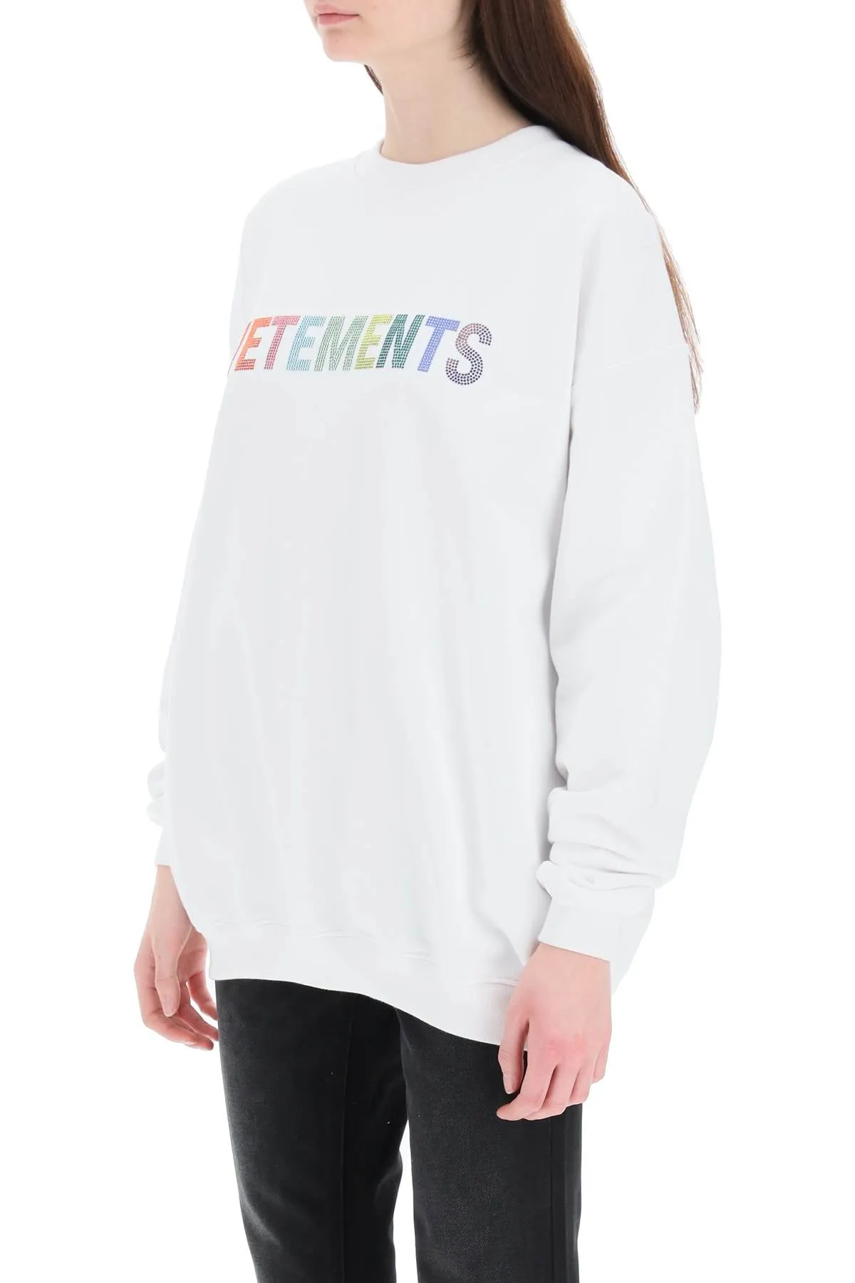 Vetements Logo Embellished Crewneck Sweatshirt