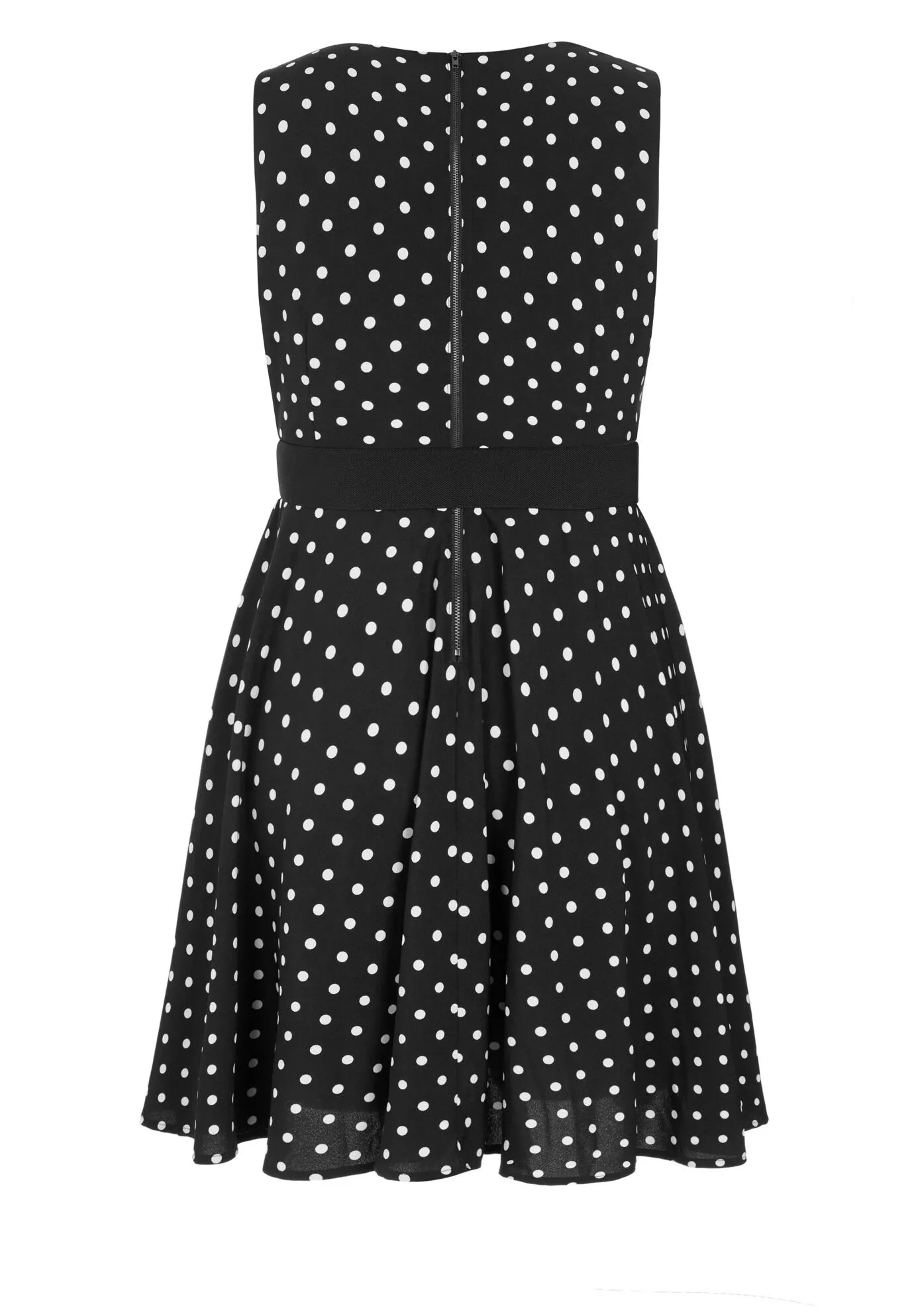 Vintage Spot Dress - black