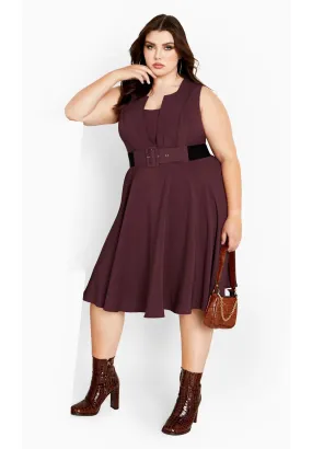 Vintage Veronica Dress - bordeaux