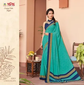 Vipul Launched Crepey Colla Joyfull Fancy Designer Sarees Collection