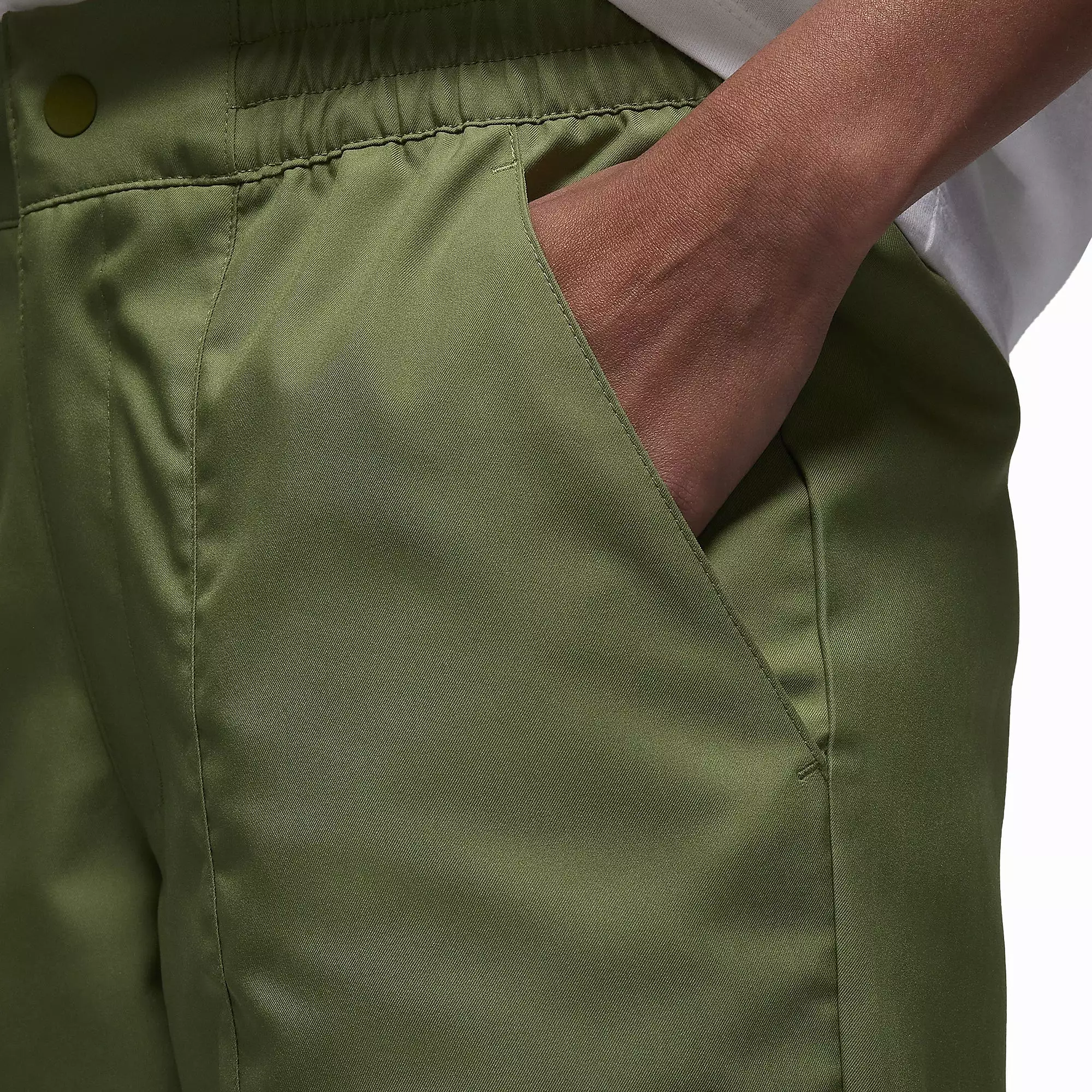 WMN'S WOVEN PANTS 'SKY J LT OLIVE/BLACK'