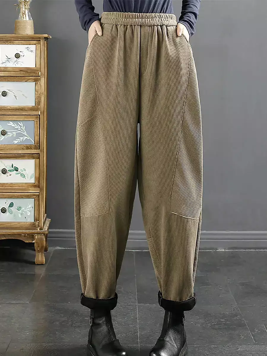 Women Plush Warm Harem Pants