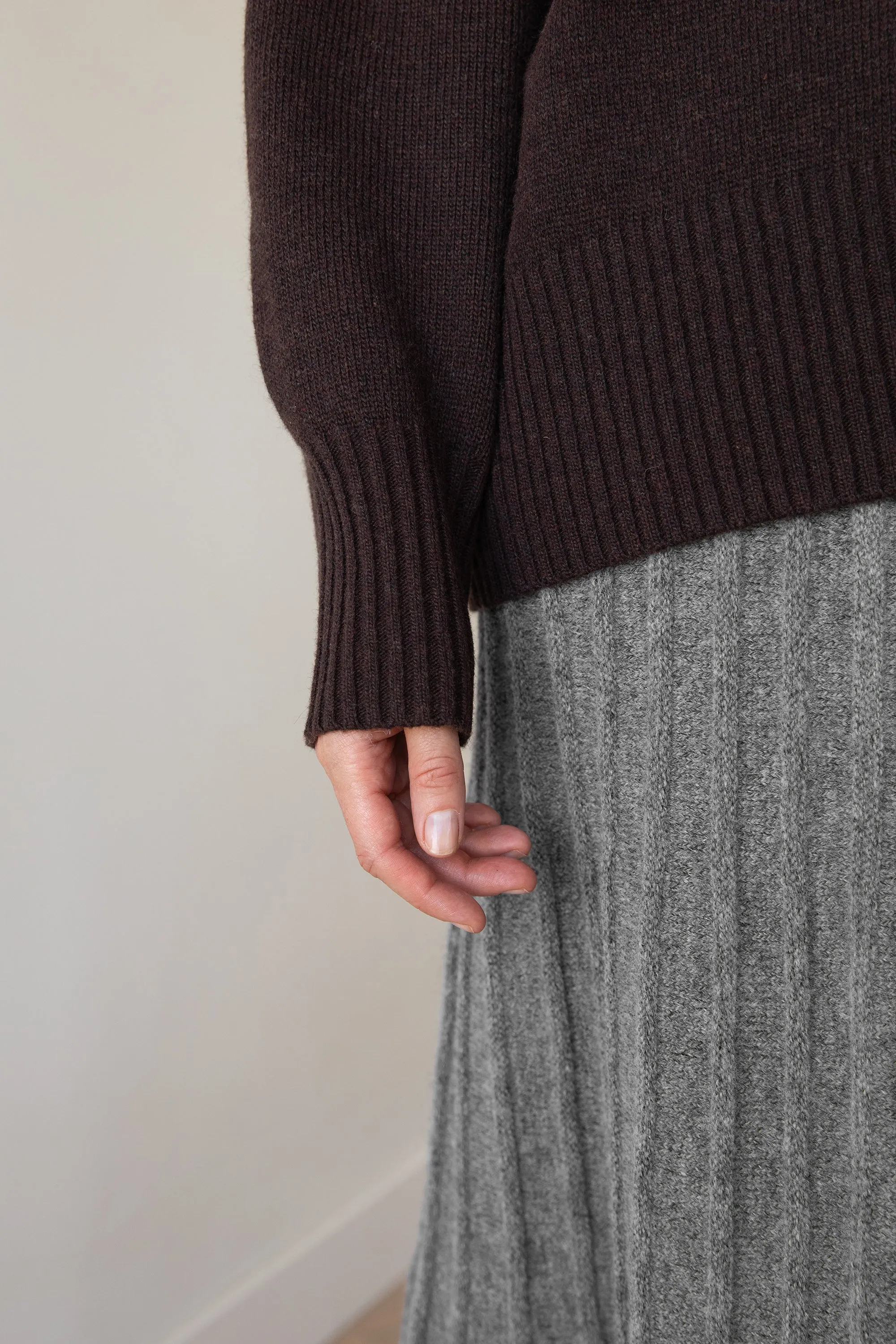 WOOL-BLEND OVERSIZED TURTLENECK SWEATER