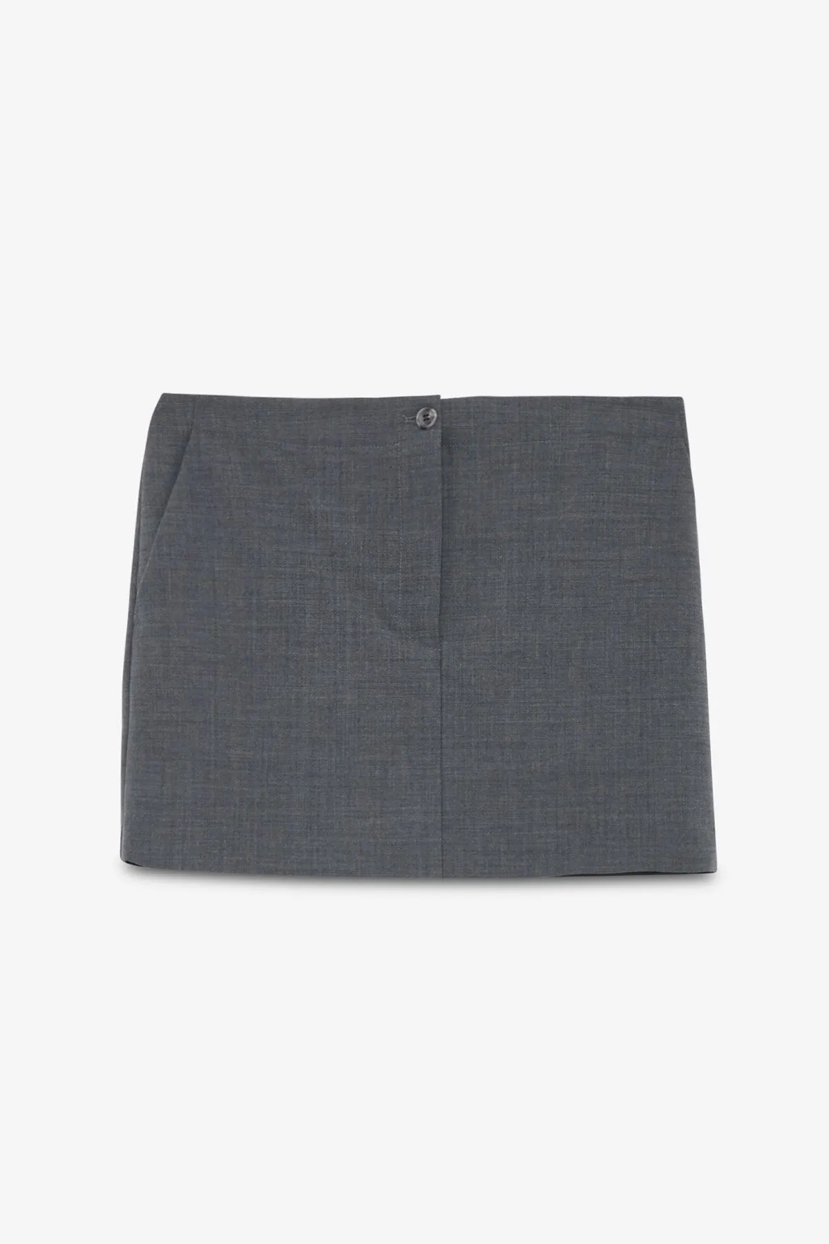 Wool-blend skirt