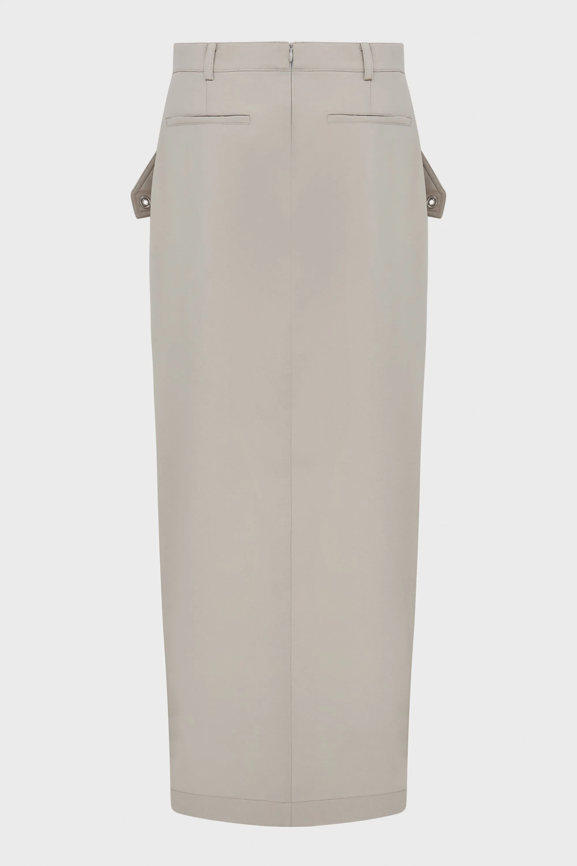 ZIP ACCESS MIDI SKIRT